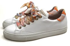 エミリオ・プッチ／EMILIO PUCCI シューズ スニーカー 靴 ローカット レディース 女性 女性用 レザー 革 本革 ホワイト 白  9ECE90 Ribbon Lace-up Twill Trainers スカーフ プッチ柄のサムネイル