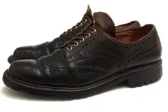 フットザコーチャー／foot the coacher シューズ ビジネスシューズ 靴 ビジネス メンズ 男性 男性用レザー 革 本革 ダークブラウン 茶 ブラウン  WING SHOES king sole キングソール ウイングチップ グッドイヤーウェルト製のサムネイル