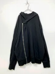 antiqua アンティカ ユニセックス フード アシメデザイン ジップアップ パーカー sizeF/黒 ■■ レディースのサムネイル