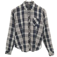 ARMANI EXCHANGE アルマーニエクスチェンジ チェック柄 長袖 シャツ XS 黒系 レディース 古着のサムネイル