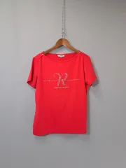 レノマ スパンコールPOINT ストレッチ レッド Tシャツ sのサムネイル