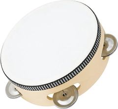 adzu Maracas Tambourine, Wooden Percussion Instrument, for Toddlers, Educational Toy, Rhythmic Play, Musical Activities, Recitals, Plays, Parties, Performances, Learning Materials, 15cm Single Item (Tambourine 15cm Single Item)