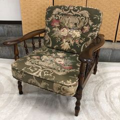 希少ヴィンテージ】カリモク 1人掛けソファ 金華山コサージュグリーン
