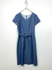 PROPORTION プロポーション ボディドレッシング 121-8140403 ストライプデニム ワンピース size3/紺  ■◆レディースのサムネイル