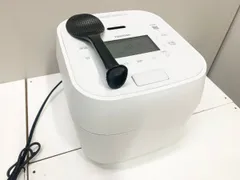 ◆東芝 TOSHIBA 真空圧力IHジャー 炊飯器 家庭用 RC-10HGWE4 ホワイト 5.5合炊き 2025年製 通電確認済み 中古品 しゃもじ付き (他1478)のサムネイル