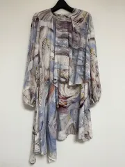 Alexander McQueen アレキサンダー・マックイーン シルク レイヤード ONE PIECEのサムネイル
