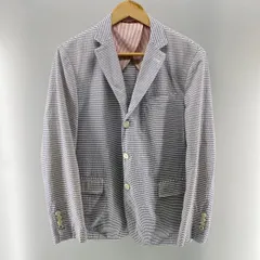 【中古】Brooks Brothers テーラードジャケット シアサッカー ストライプ ブルー サイズ40S ブルックスブラザーズ[24]のサムネイル