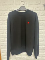 AMI アミ 正規品 黒 カラー ロゴ コットン スウェットのサムネイル