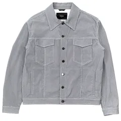【極美品】FENDI フェンディ ジャケット サイズ 52 メンズ ズッカ柄 FF ロゴ 総柄 ストレッチ アウター グレー系 灰色 イタリア製のサムネイル