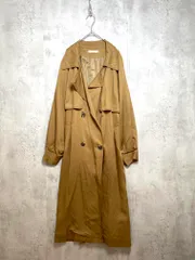 Ungrid アングリッド 111840031601 定価17600円 ルーズボリュームスリーブ トレンチ コート sizeS/茶 ■■レディースのサムネイル