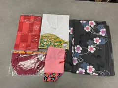 美品 kumikyoku girl ゆかた 肌着 帯 巾着 5点セットのサムネイル