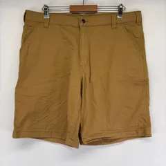 古着 カーハート Carhartt ダック パンツ ワンポイントロゴ ハーフパンツ ショート ワーク w40  ブラウン メンズのサムネイル