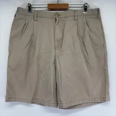 古着 ノーティカ NAUTICA パンツ チノパン ワンポイント ツータック ハーフパンツ ショートパンツ  w38  ベージュ メンズのサムネイル