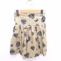 シュープリームララ Supreme.La.La. Supreme LaLa パンツ キュロット ショート 花柄 ベロア M 薄茶 青 ベージュ ブルー /TT12のサムネイル