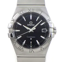 オメガ OMEGA 腕時計 コンステレーション 123.10.35.60.01.001 デイト 夜光インデックス 夜光針 マット ブラック文字盤 SS クオーツアナログ 【中古】のサムネイル