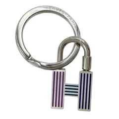 HERMES エルメス キーホルダー カデナ クイズレインボー シルバー系 メタル ユニセックス 美品のサムネイル