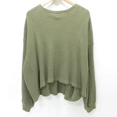 【三重本店】 中古 refomed | リフォメッド AZEAMI THERMAL TEE ワッフル長袖Tシャツ カットソー RECU-001 カーキグリーン サイズ：2 【104】のサムネイル