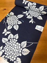 阿波正藍染 高級木綿浴衣 阿波しじら花型染 - メルカリ