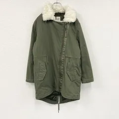 GAP　ギャップ　PRIMALOFT　モッズコート　ミリタリージャケット　ファー付き　カーキ　Sサイズ　古着【値引き交渉OK！】のサムネイル