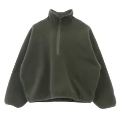 FEAR OF GOD フィアオブゴッド ESSENTIALS エッセンシャルズ プルオーバー ハーフジップ ボア フリース アノラック ジャケット トレーナー カーキ系 M【中古】のサムネイル