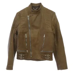 LOUIS VUITTON ルイ・ヴィトン MMLJ52KFX バッファローレザー セミダブルライダース ジャケット ブラウン系 44【中古】のサムネイル