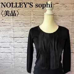 【NOLLEY'S sophi】ノースリーズ ソフィ  ピンタック カットソー ブラック プリーツ サイズ 36 MR-16のサムネイル