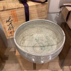 韓国人間文化財　池順鐸　茶碗 韓国人間国宝 池順鐸 茶碗 共箱 w12.3cm 新キ8-0724☆ - メルカリ