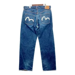 EVISU エヴィス エビス 2001 NO2 白カモメ ジーンズ Gパン デニムパンツ ビッグサイズ メンズ W40 L35 インディゴ ボトムス DM19940■のサムネイル