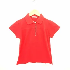 オリーブ デ オリーブ OLIVE des OLIVE シャツ ポロシャツ レース 綿 コットン 半袖 赤 レッド /TT40のサムネイル