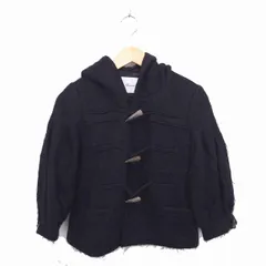 バナーバレット Banner Barrett コート アウター ダッフル ショート フード ウール モヘヤ混 七分袖 36 黒 ブラック /TT12のサムネイル