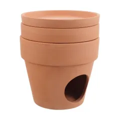 [EOMECUIGAO]ハムスター ハウス ハムスター 家 隠れ家 屋根が開閉でき セラミック かわいいハウス 耐久性 水洗い可 ブラウンのサムネイル