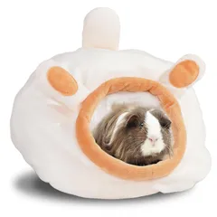 YUCHONG モルモット ハウス ハムスター 巣箱 デグー ハリネズミ 寝袋 隠れ家 チンチラ 家 フェレット ベット 暖かい ふわふわ うさぎ用品 リス 小鳥 休憩所 小動物 ハウス ペット用品のサムネイル