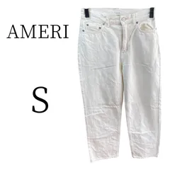 ★美品 AMERI アメリ ホワイト デニム・ジーンズ（ストレート） Sのサムネイル