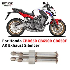汎用バイク用 四穴DBキラーマフラー スリップオン ホンダ CBR650F/R/650のサムネイル