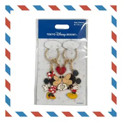 ディズニー ペアキーチェーン 【ミッキー＆ミニー】ハート キーホルダー 東京ディズニーリゾート TDR