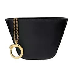 CARTIER カルティエ パンテール チャーム ケース ポーチ 小物入れ ボックスカーフ ブラック レディース 【中古】のサムネイル