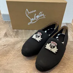 （i482）【未使用保管品】Chistian Louboutin クリスチャン ルブタン メンズ シューズ ローファー スリッポン ネイビー 42のサムネイル