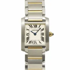 カルティエ Cartier タンクフランセーズSM コンビ W51007Q4 レディース 腕時計 アイボリー K18YG クォーツ Tank Francaise SM 90324874のサムネイル