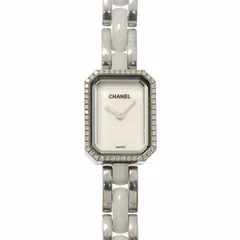 シャネル CHANEL プルミエール H2132 レディース 腕時計 ダイヤベゼル ホワイト セラミック クォーツ ウォッチ Premiere 90336117のサムネイル