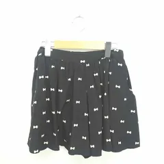 カージュ Khaju パンツ キュロット ショート リボン柄 総柄 薄手 黒 薄茶 ブラック ライトベージュ /TT16のサムネイル