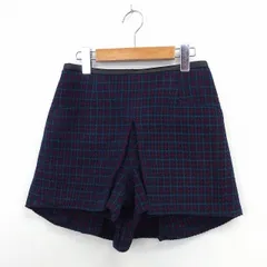 ジルスチュアート JILL STUART パンツ キュロット 総柄 ポケット バックジップ P ネイビー /ST15のサムネイル