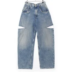 メゾンマルジェラ 23SS 〇1 コットン スラッシュ パンツ デニムパンツ S51LA0051 ブルー 40【中古】のサムネイル