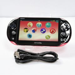 PSVITA PCH 2000 Pink Black PlayStation Vita FW3.60 Good Condition Playable Set Tested and Working Sony PlayStation psvita Management Number M2113