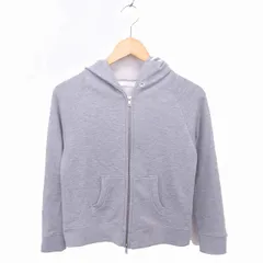 エージーバイアクアガール AG by aquagirl パーカー スウェット ジップアップ 厚手 ラグランスリーブ 長袖 Ｍ グレー /TT11のサムネイル