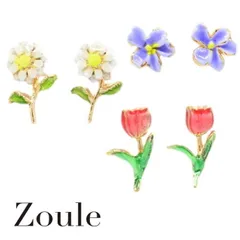 ピアス zoule ゾーラ flower letter  ピアス PC24122 PC24131 2607 gargle ガーグルのサムネイル