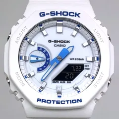 G-SHOCK ジーショック GA-2100HDS-7A HIDDEN GLOW 蓄光ダイヤル ホワイト×ブルー オクタゴン カシオーク 2025年6月発売のサムネイル