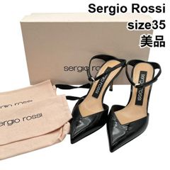 Sergio Rossi パテントレザー ミュール パンプス - メルカリ