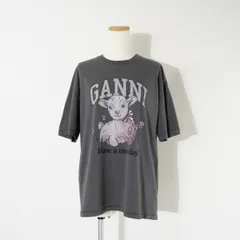 GANNI ガニー シープ Tシャツ Future Heavy Jersey Lamb Short Sle トップス カットソー クルーネック 羊 グレーのサムネイル