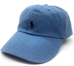 Ralph Lauren ラルフローレン 男女兼用 ビンテージ ワンポイントポニー エンブロイド キャップ 帽子 フリーサイズ Blue/Navyのサムネイル