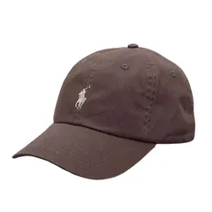 Ralph Lauren ラルフローレン 男女兼用 ビンテージ ワンポイントポニー エンブロイド キャップ 帽子 フリーサイズ Brown/Whiteのサムネイル